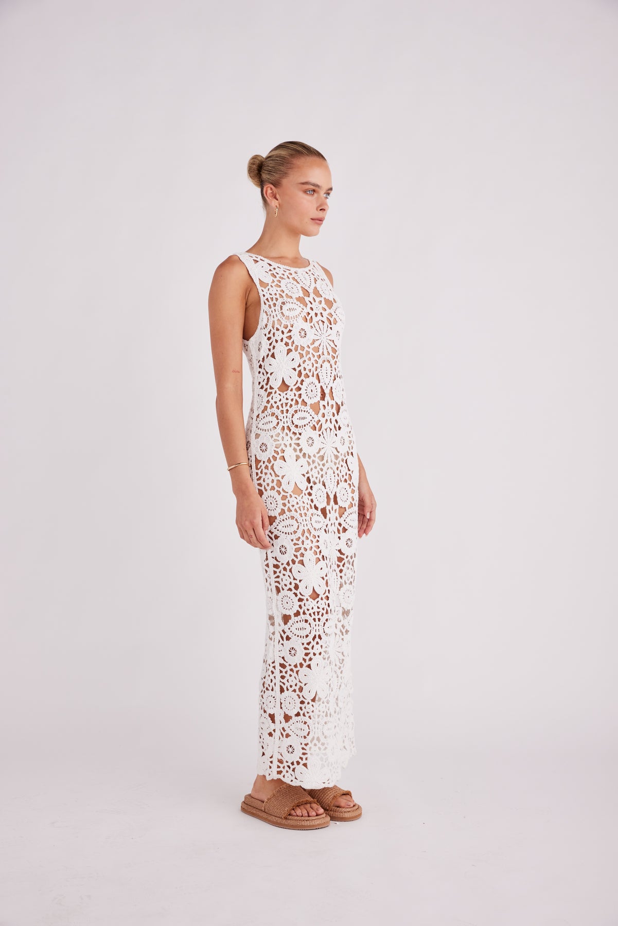Tala Maxi Dress White – Beach City