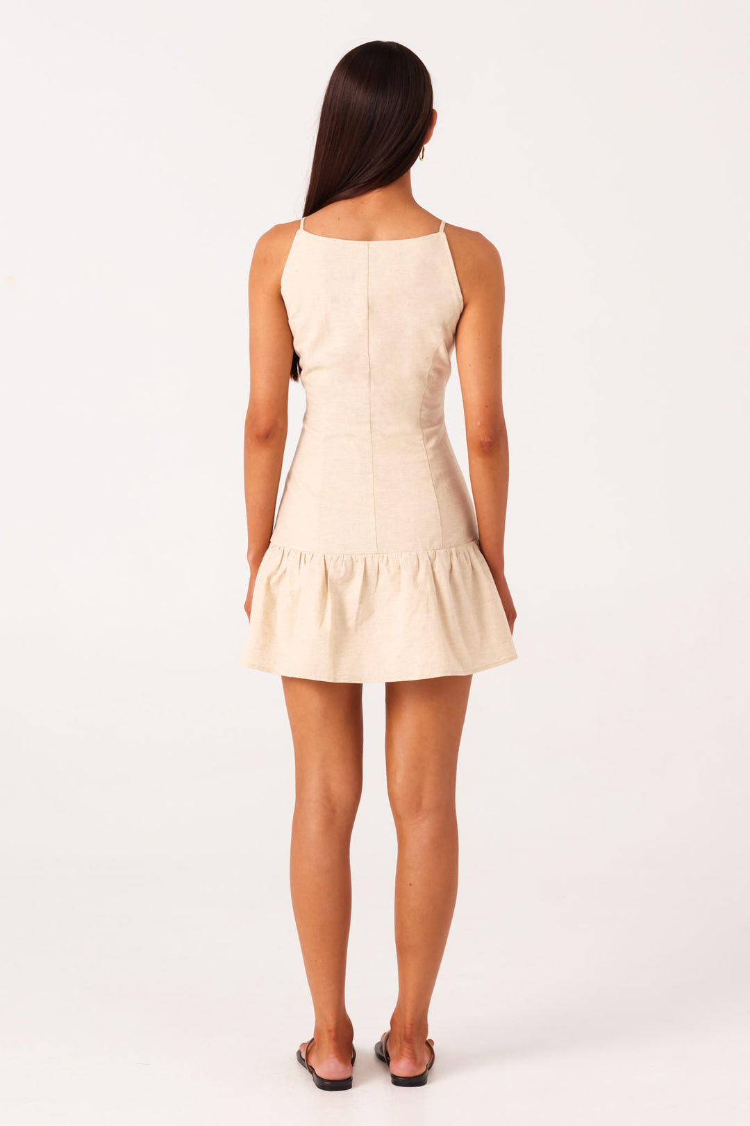Allira Mini Dress Natural – Beach City