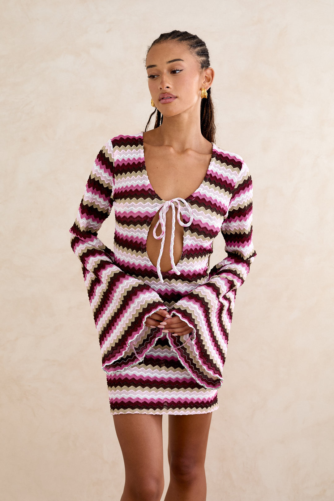 beach city dress Biba Mini Purple Crochet Stripe – extra_25_off SHEIN Modelyn Women's Solid getter. Size:Size 26W